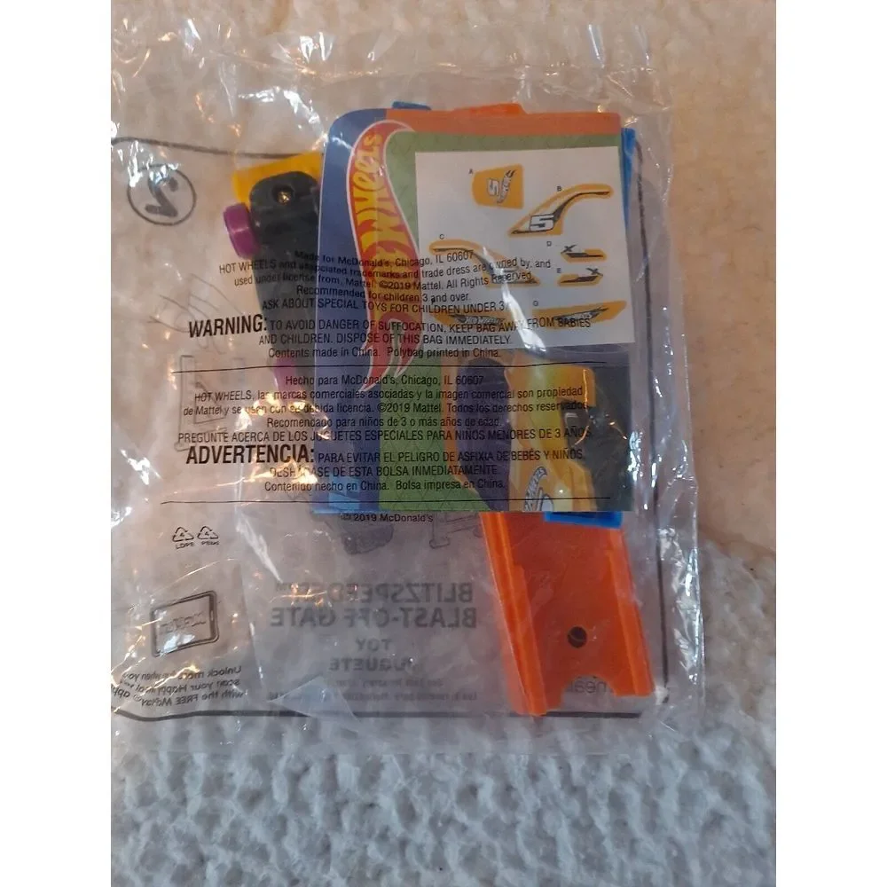 2019 Hot Wheels‎ McDonald's Happy Meal #2 Blitzspeeer Blast Off Gate